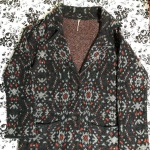 Free People Wool Blend Cardigan Sweater